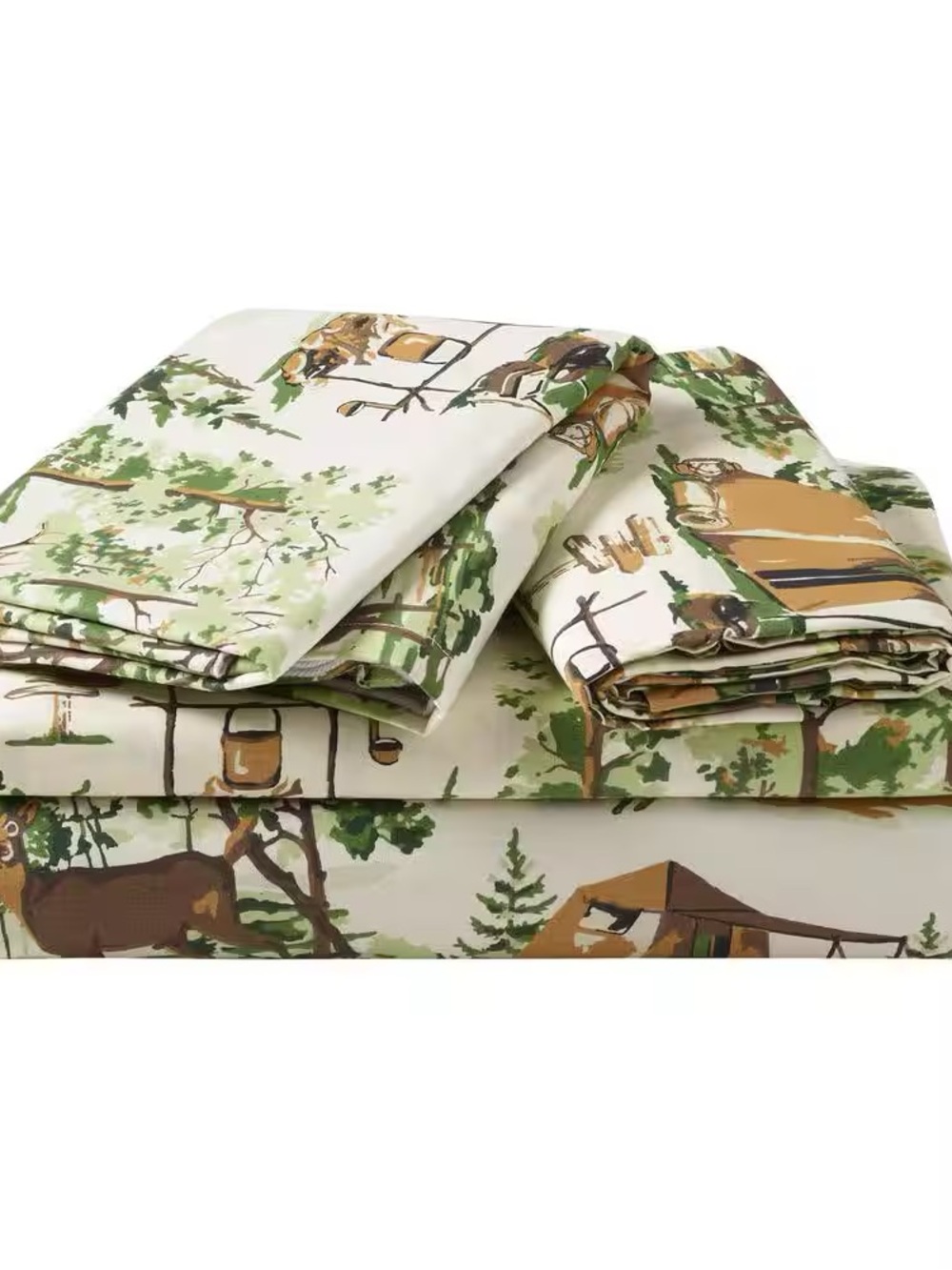 NWT FULL size Camp Wandawega sheet set cotton camping lodge